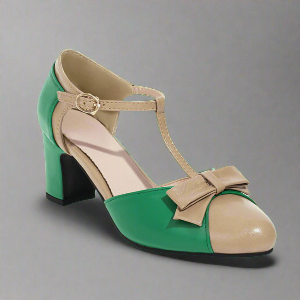 Quelharda | Retro T-strap Pumps til Sommer
