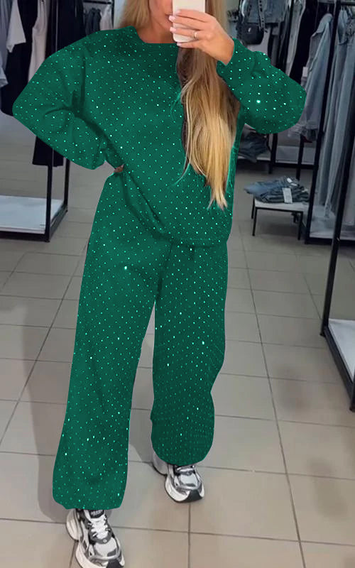 Irma – Třpytivý dvoudílný set pro pohodlí a styl