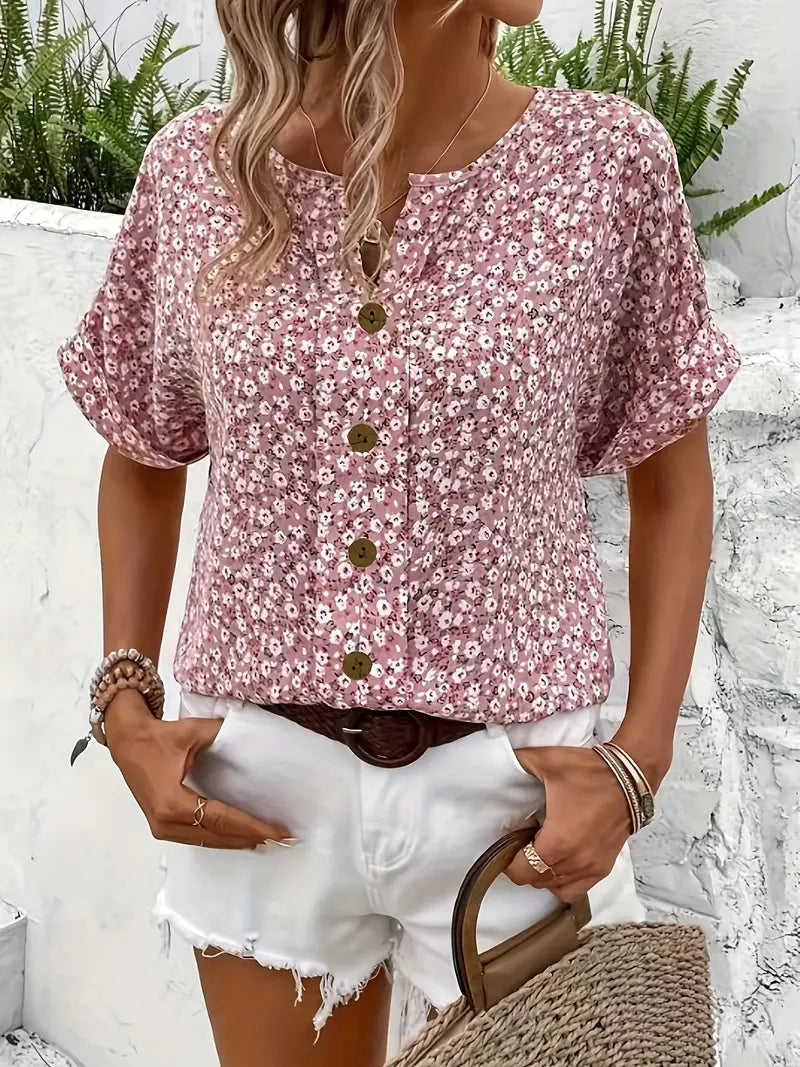 Verna | Elegant bluse med blomsterprint