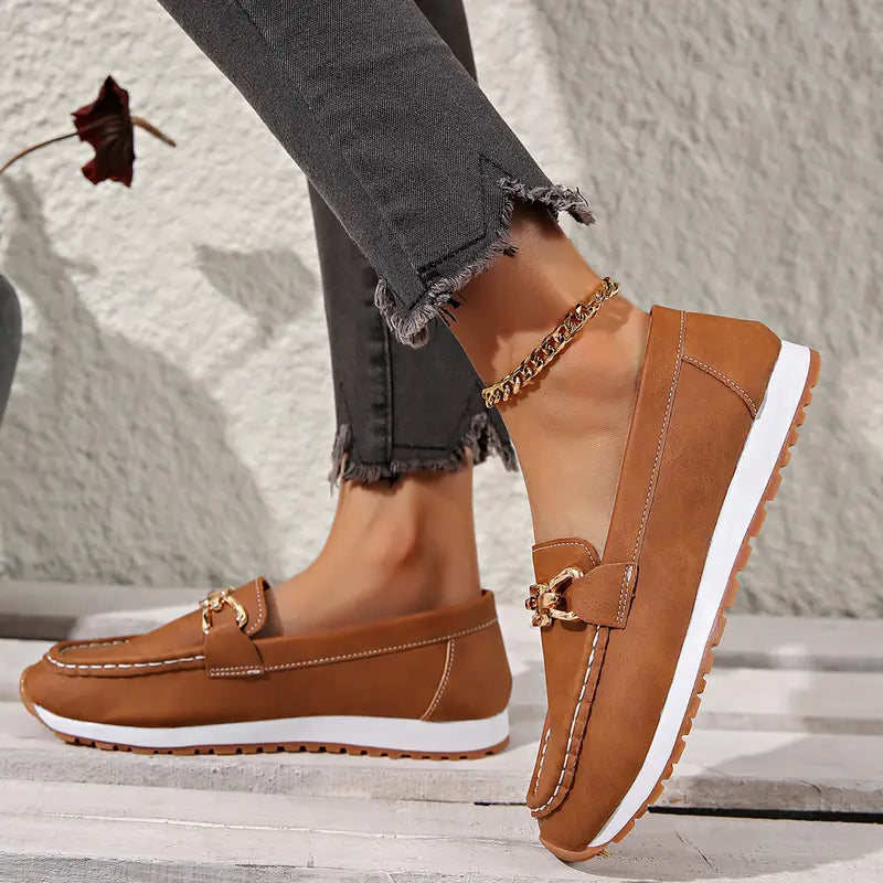 Sofia™ | Ortopædiske Vintage Loafers – Stil & Komfort