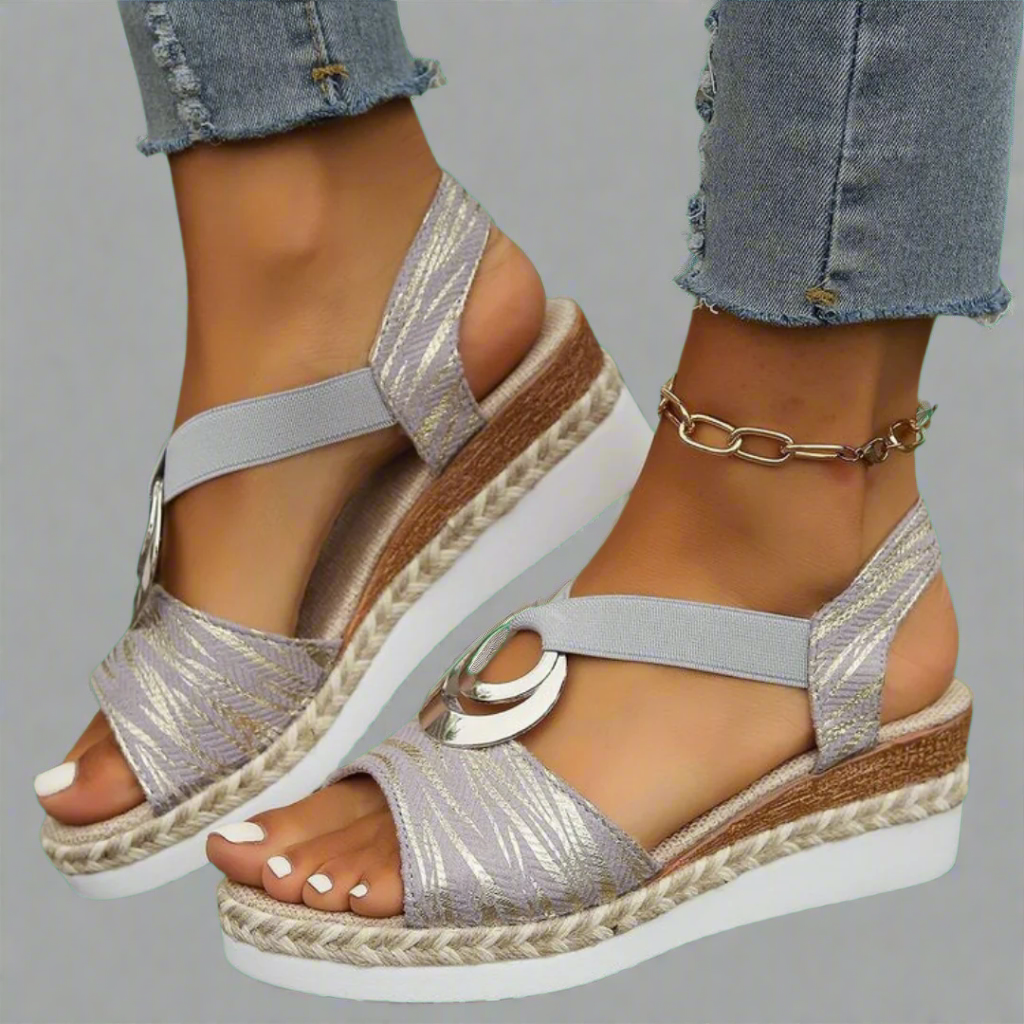 Dahlia | Håndlavede Wedge-sandaler i premium-materiale