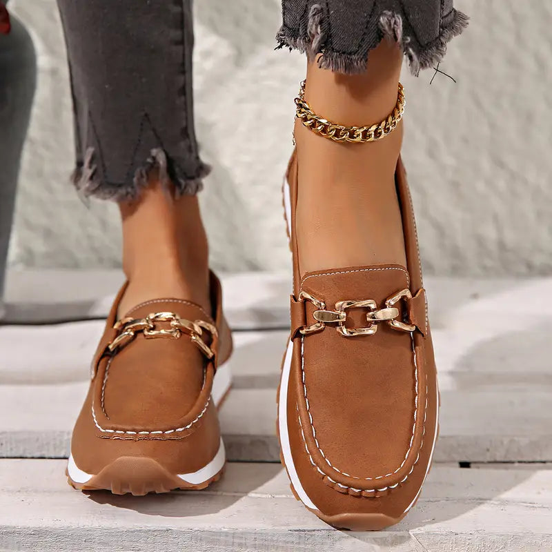 Sofia™ | Ortopædiske Vintage Loafers – Stil & Komfort