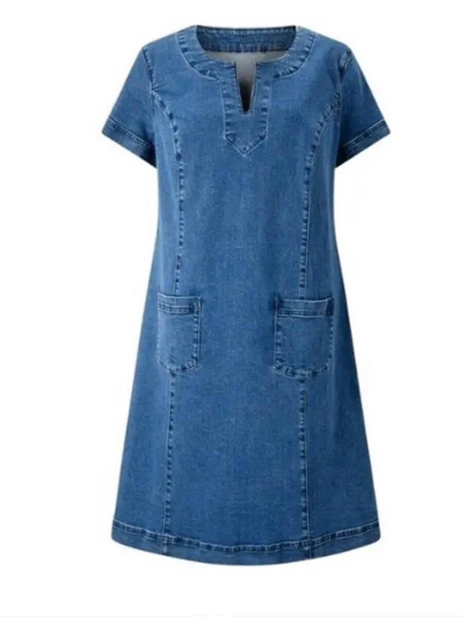 Liv™ | Tidløs Denimkjole – Komfort, Stil & Selvtillid