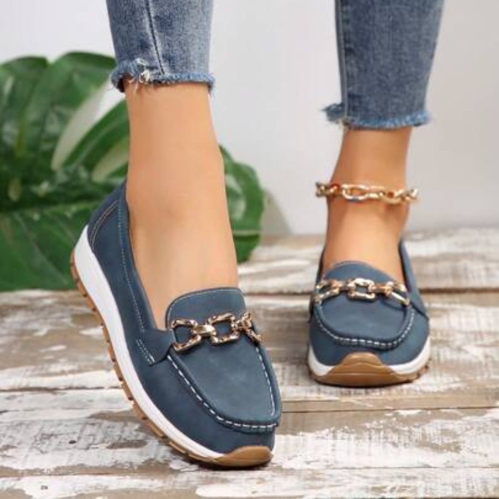 Sofia™ | Ortopædiske Vintage Loafers – Stil & Komfort