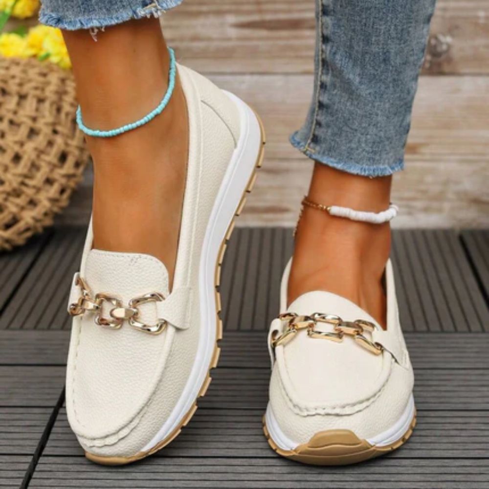 Sofia™ | Ortopædiske Vintage Loafers – Stil & Komfort