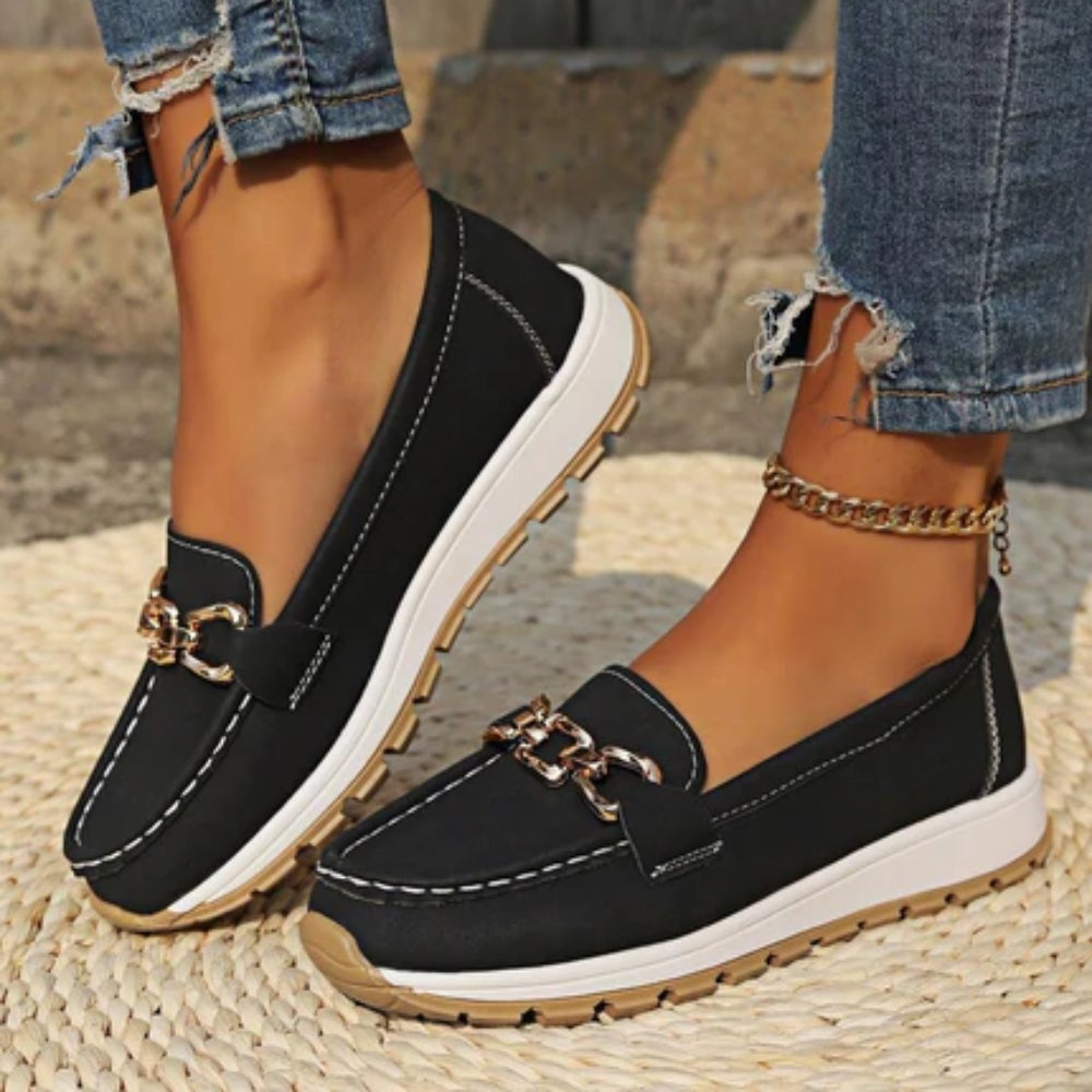 Sofia™ | Ortopædiske Vintage Loafers – Stil & Komfort