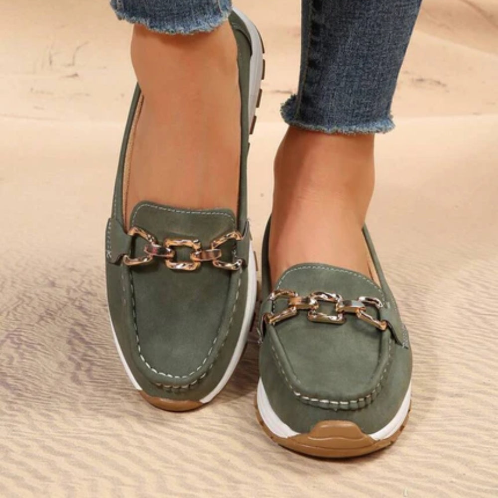 Sofia™ | Ortopædiske Vintage Loafers – Stil & Komfort