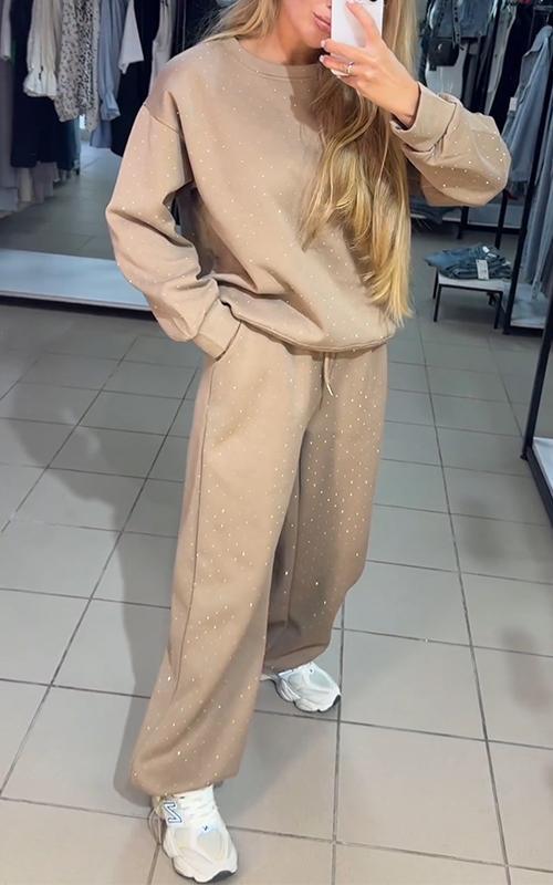 Irma – Třpytivý dvoudílný set pro pohodlí a styl