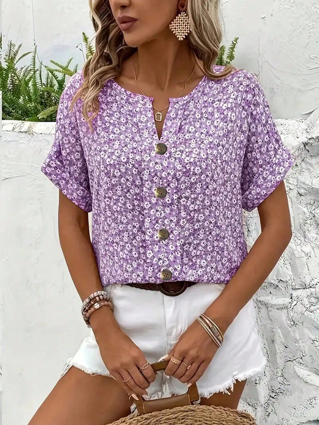 Verna | Elegant bluse med blomsterprint