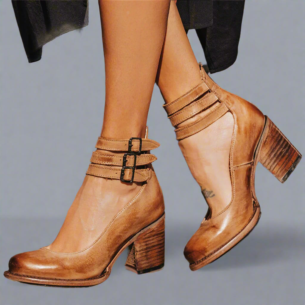 Alwine | Vintage Pumps til elegant komfort