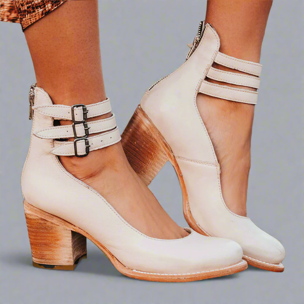 Alwine | Vintage Pumps til elegant komfort