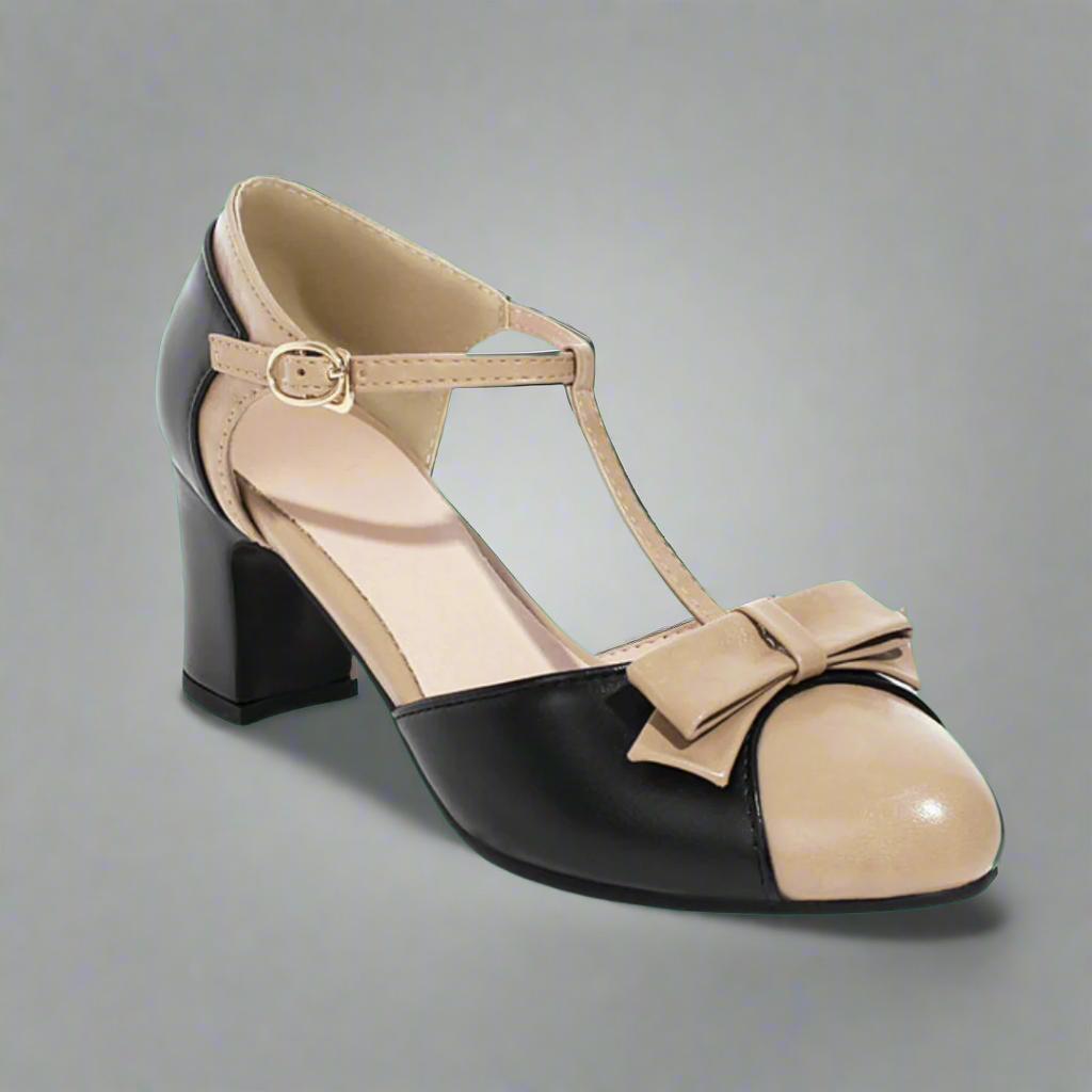 Quelharda | Retro T-strap Pumps til Sommer