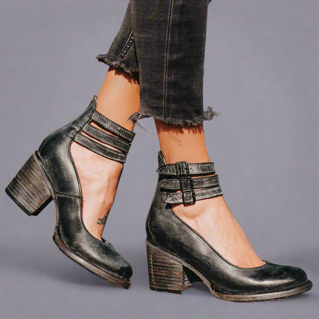 Alwine | Vintage Pumps til elegant komfort