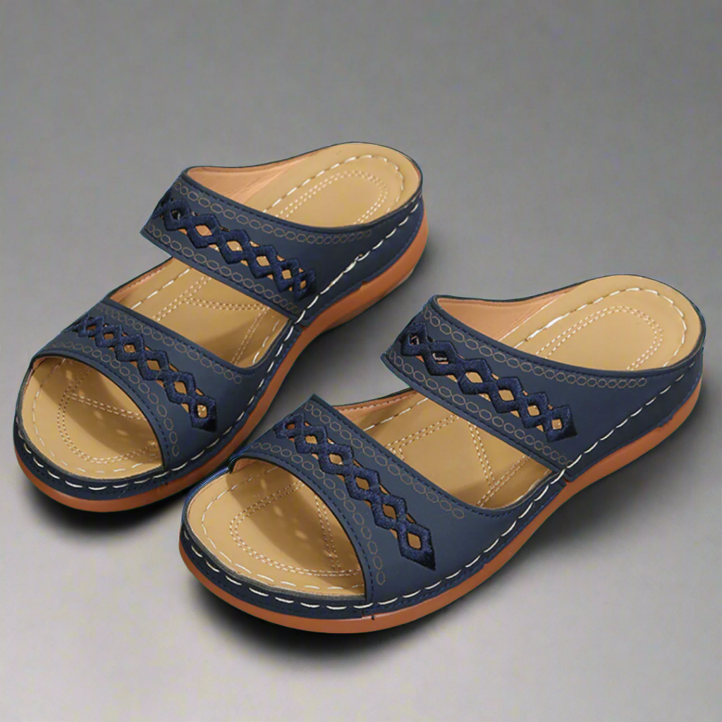Delina | Premium Ortopædiske Dame Sandaler til behagelig sommer