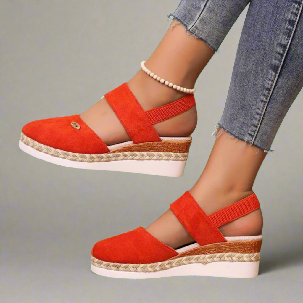 Gerneliese | Elegante Orthopædiske Plateau-Sandaler