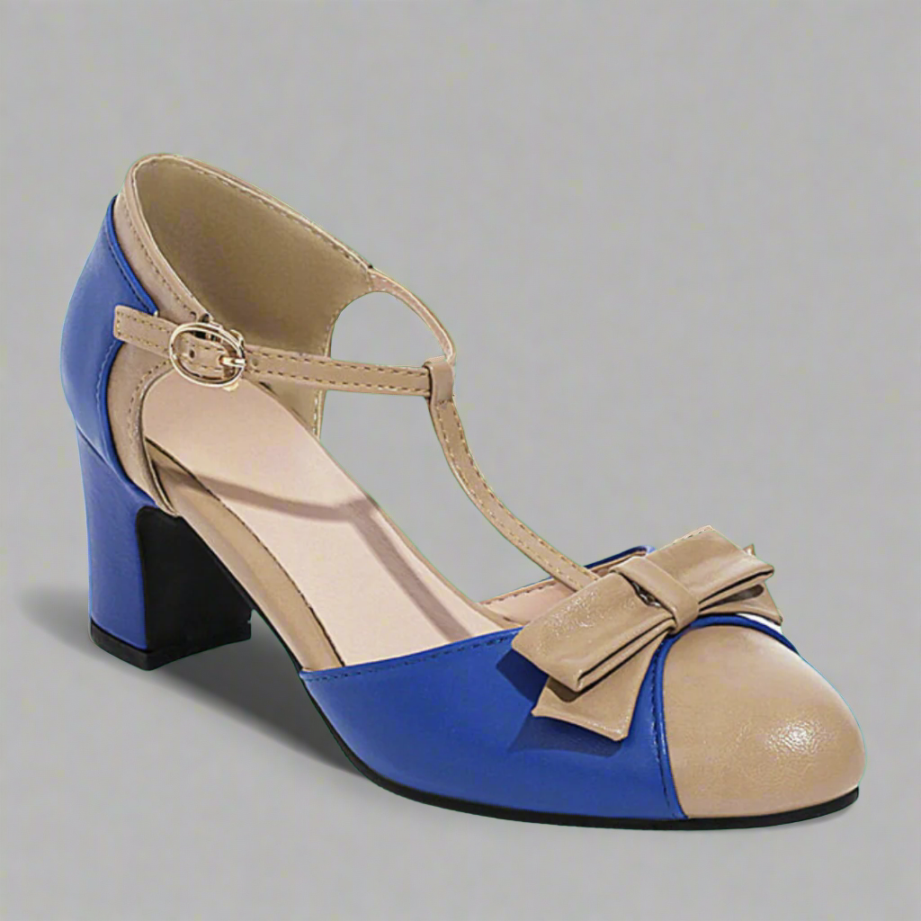 Quelharda | Retro T-strap Pumps til Sommer