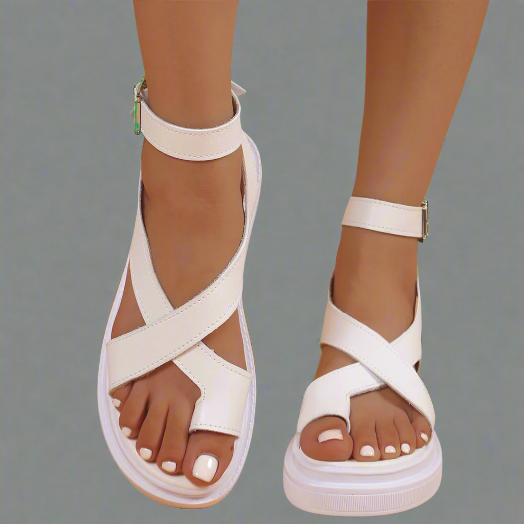 Elsweth | Sommer-sandal med tyk sål i premium-materiale