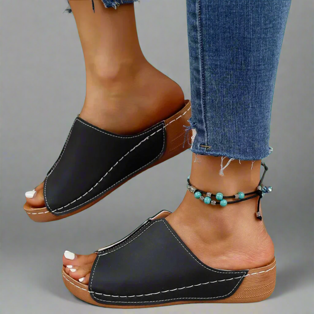 Clemensia | Håndlavede wedge-sandaler i premium-materiale