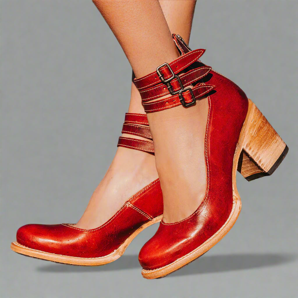 Alwine | Vintage Pumps til elegant komfort