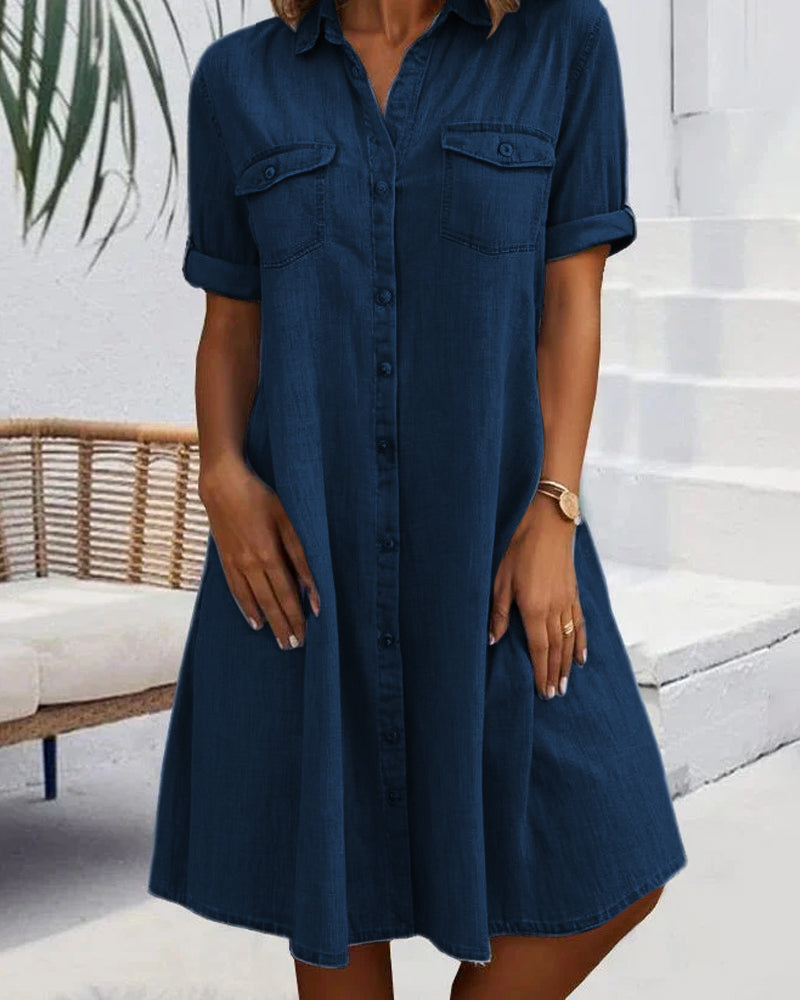 Maisie | Casual A-linje Kjole med Lommer