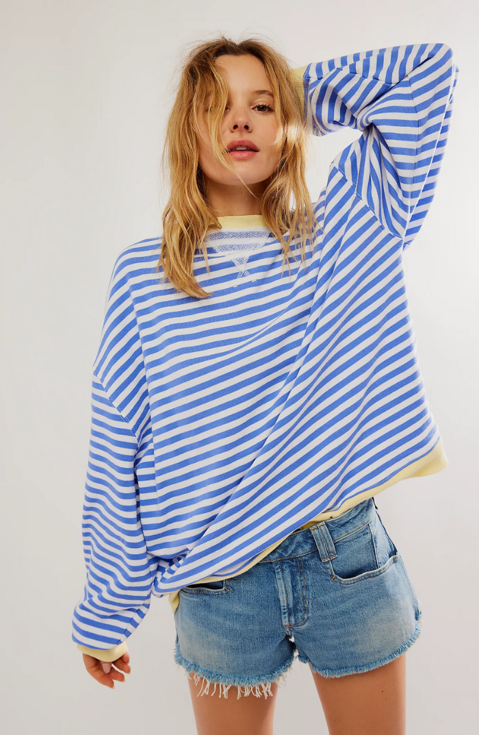 Janina – Pruhovaný oversized svetr pro výrazný podzimní styl