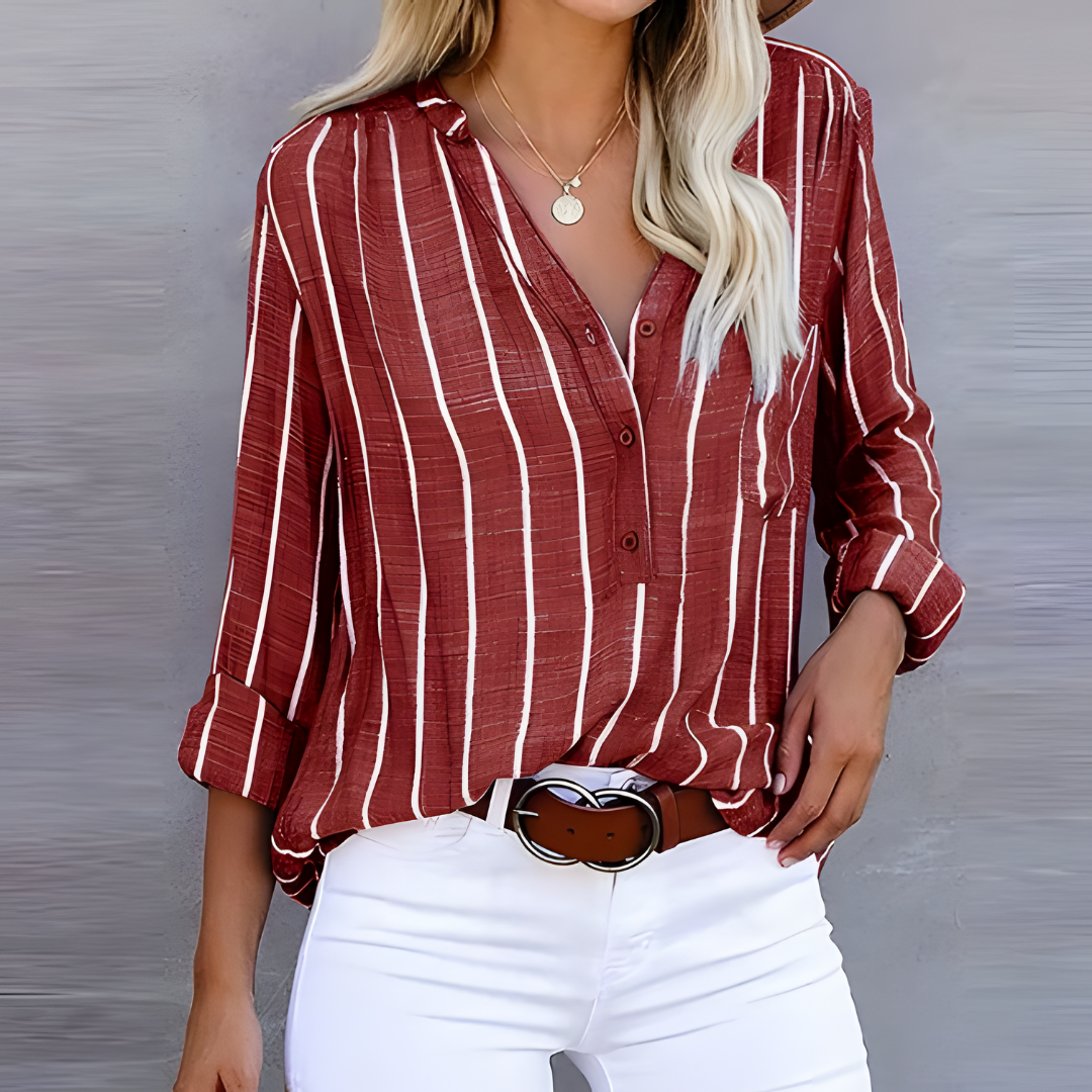 Ella™ | Premium Linnedbluse – Tidløs og Alsidig