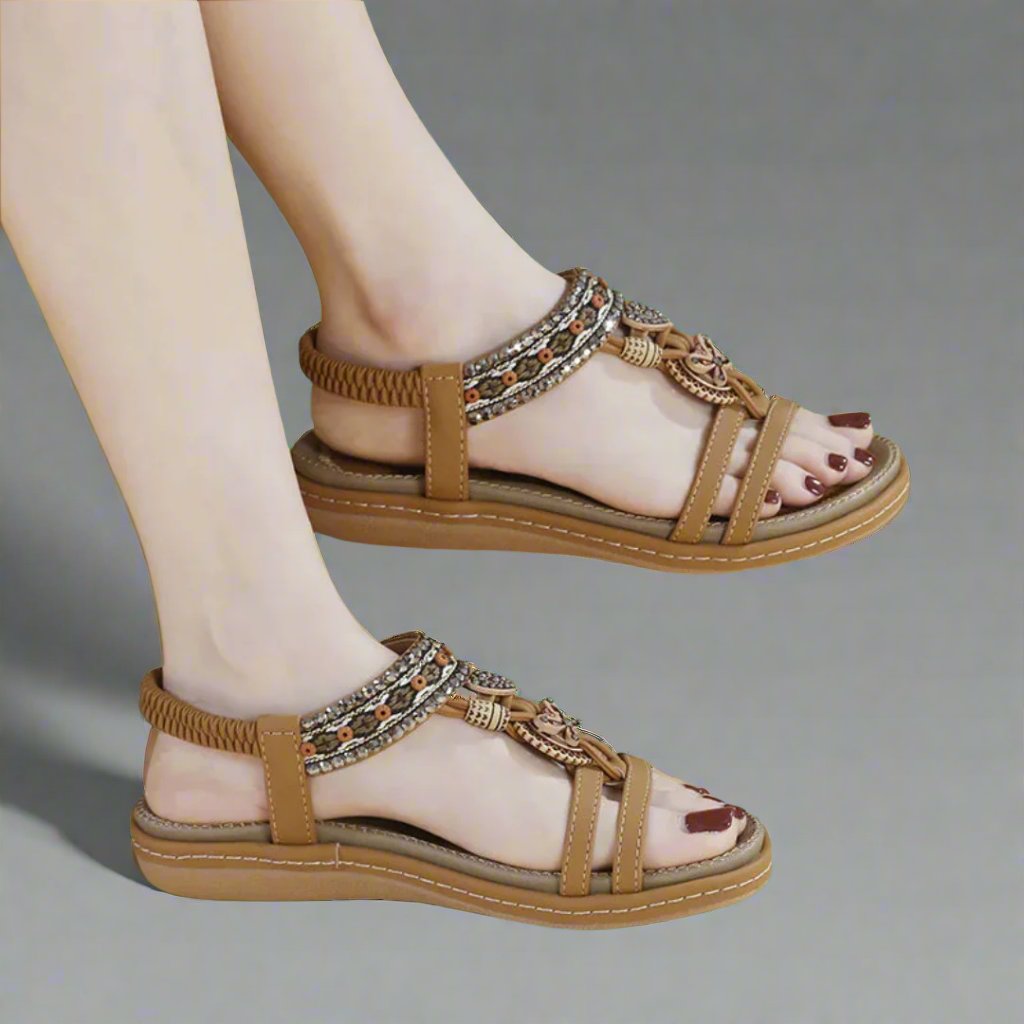 Felicitas | Håndlavede Boho-sandaler i premium-materiale
