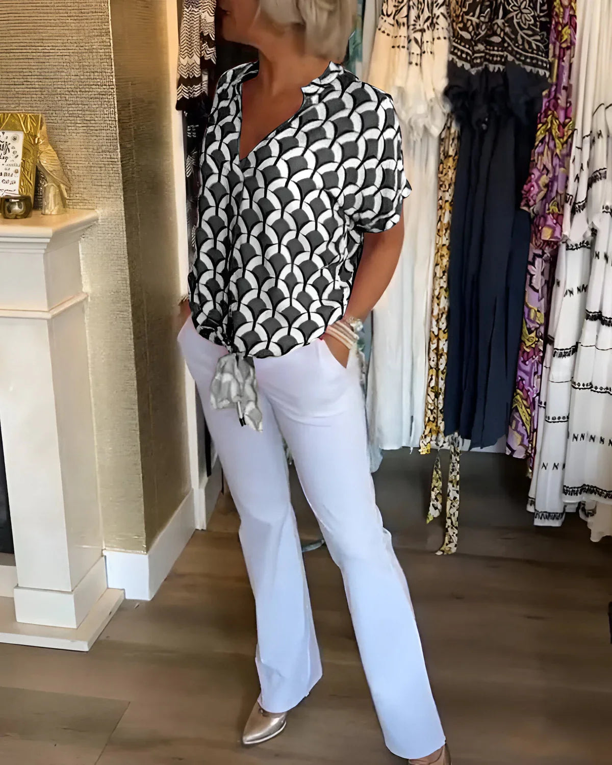 Leontine™ | Let Sommerbluse – Elegance & Komfort