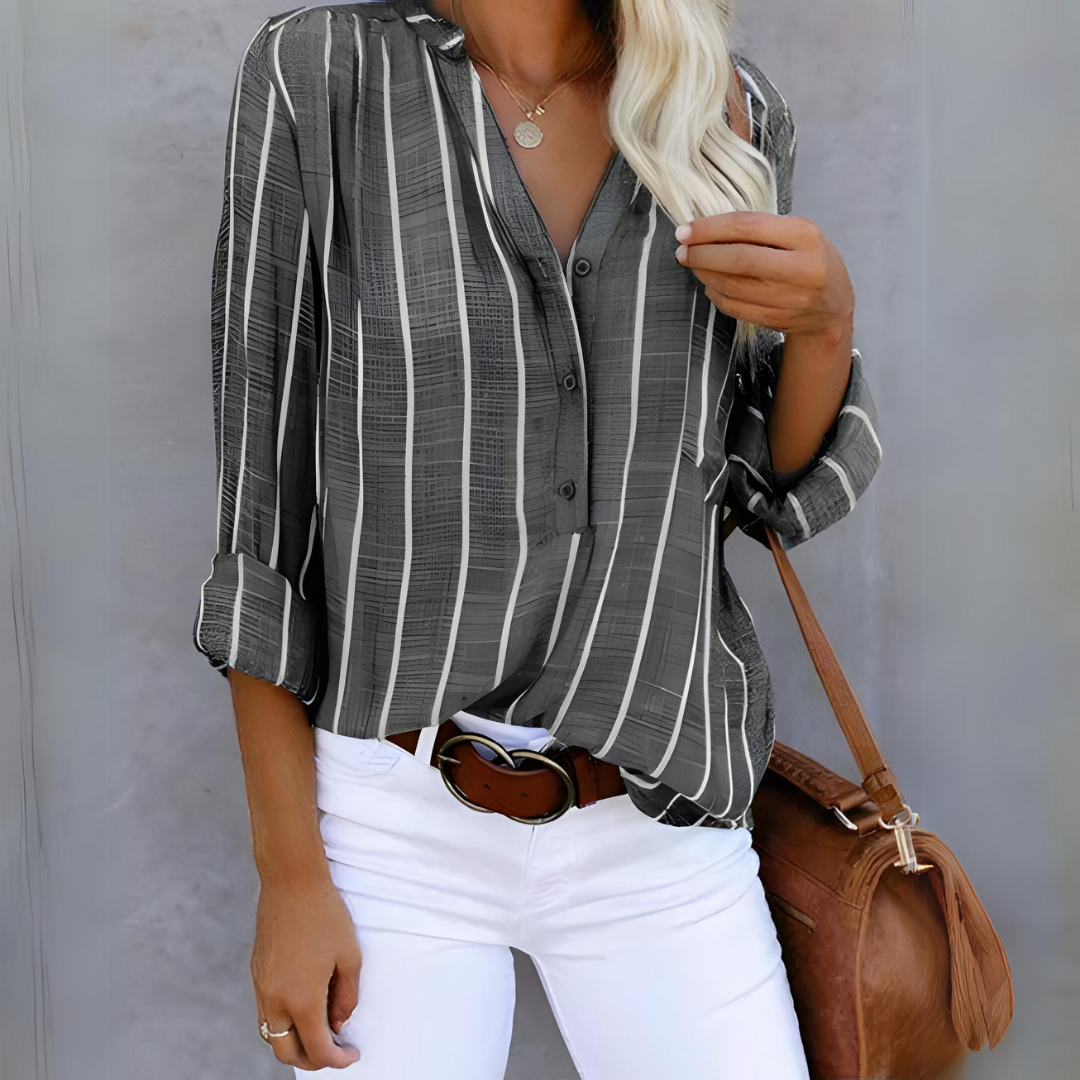 Ella™ | Premium Linnedbluse – Tidløs og Alsidig