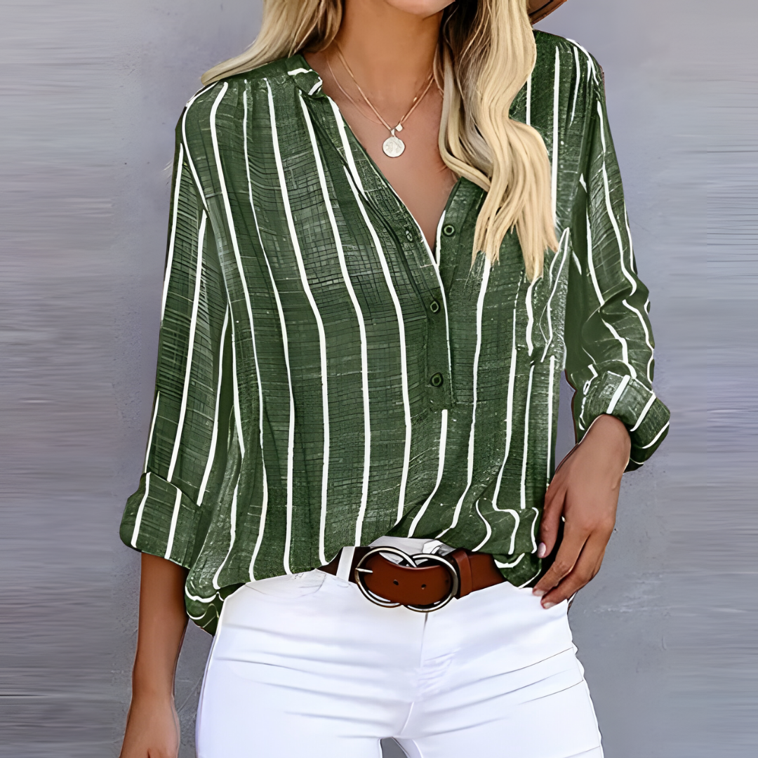 Ella™ | Premium Linnedbluse – Tidløs og Alsidig