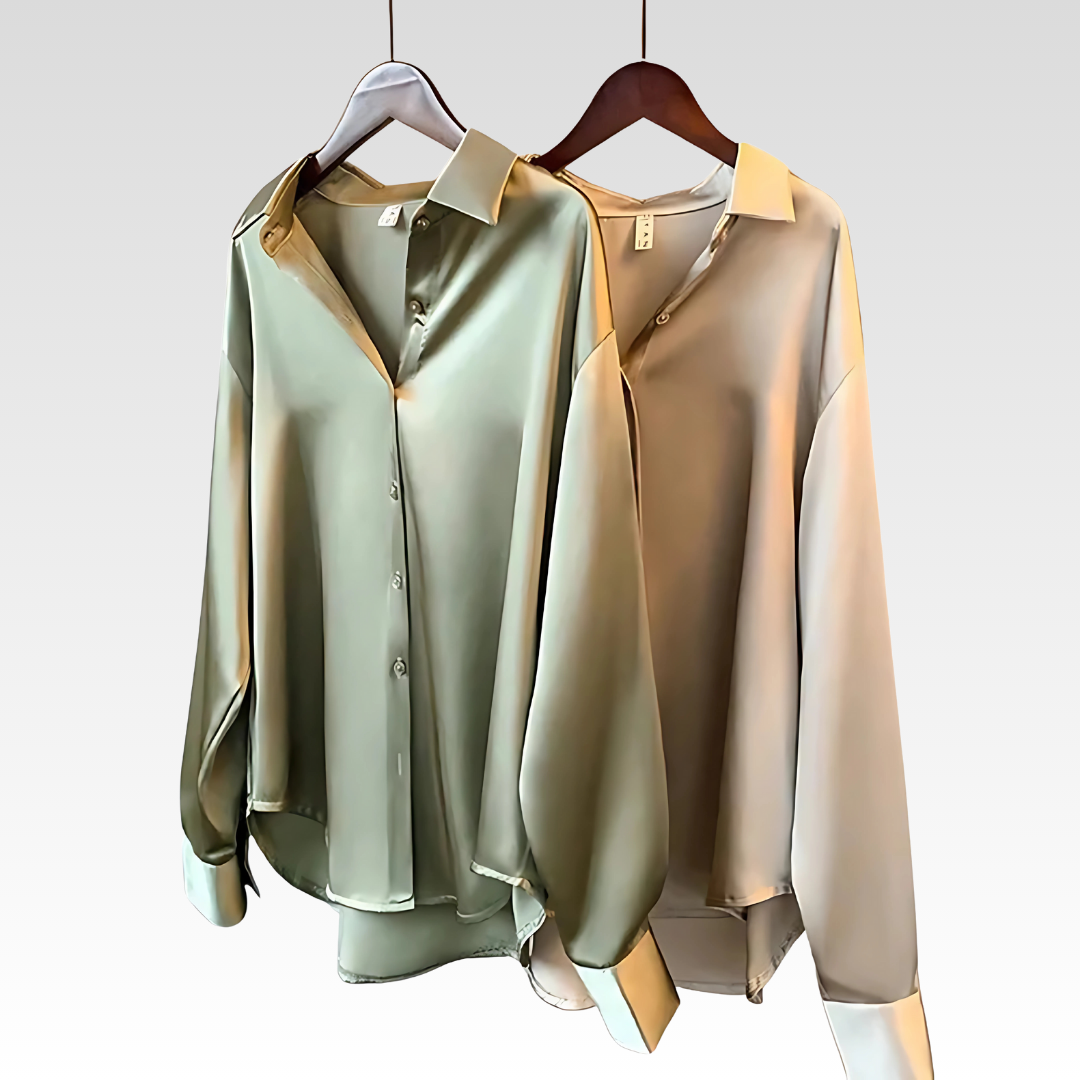 Nordique | Luksus Silhouette Satin Skjorte