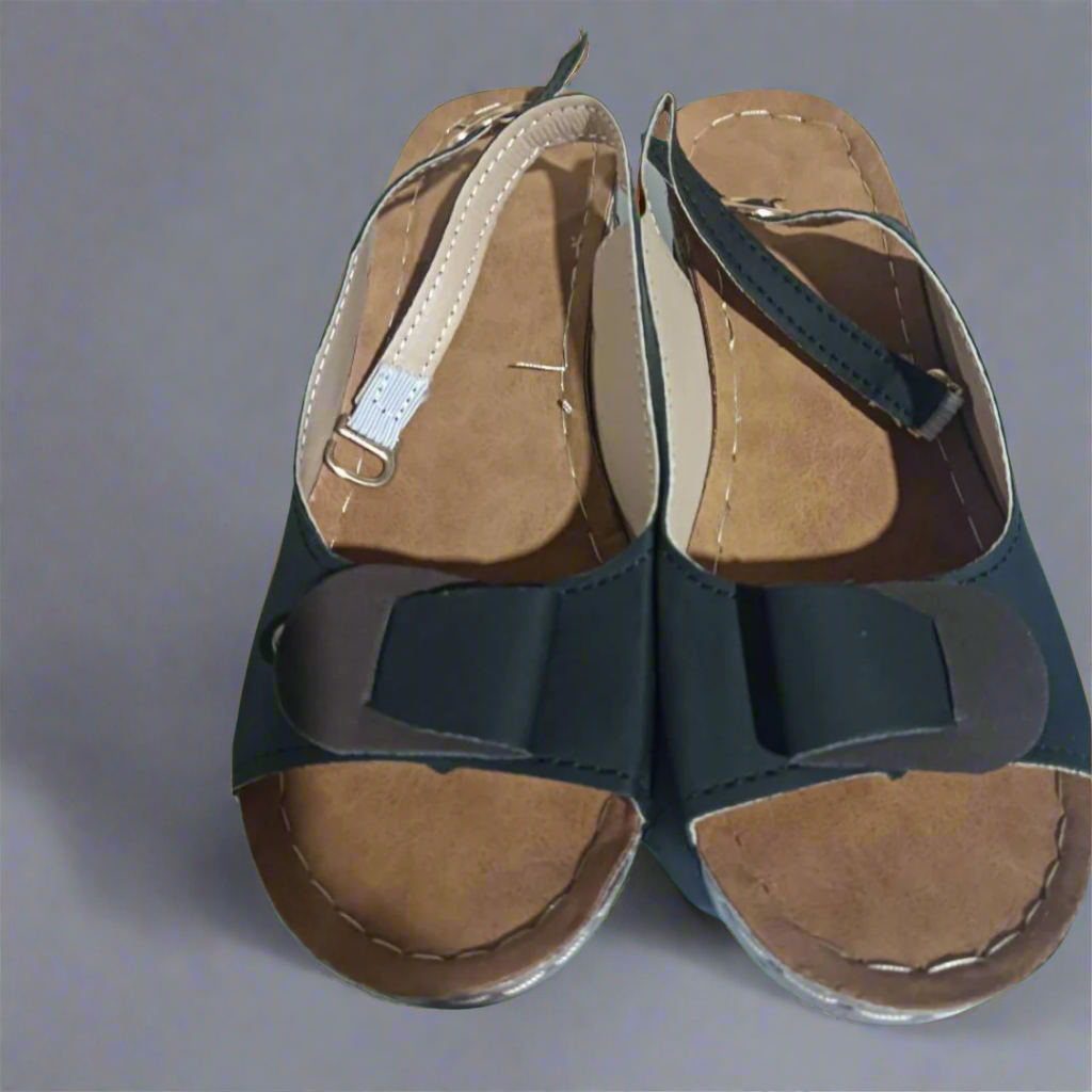 Clara | Retro Wedge Sandaler til Damer – Komfort og Stil