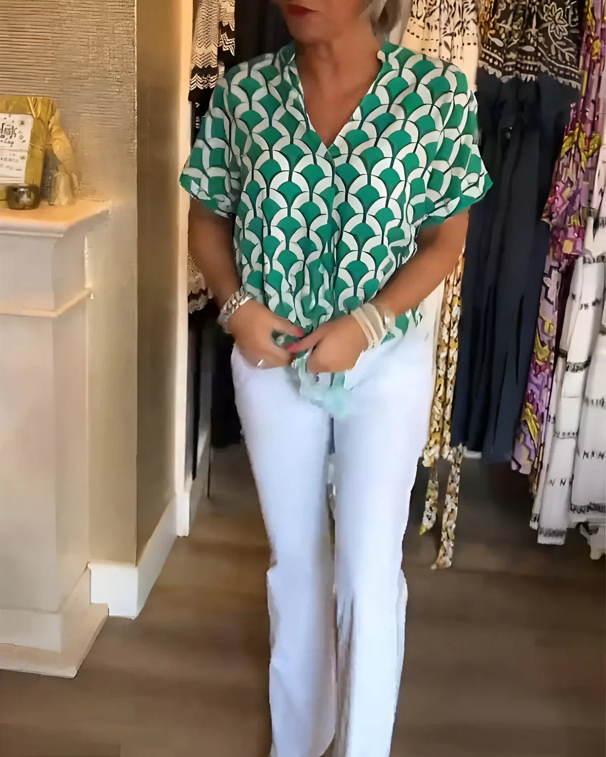 Leontine™ | Let Sommerbluse – Elegance & Komfort