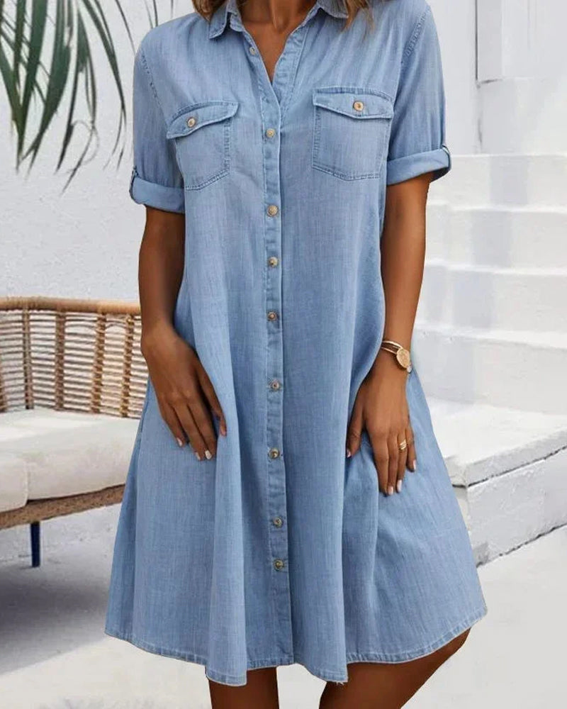 Maisie | Casual A-linje Kjole med Lommer