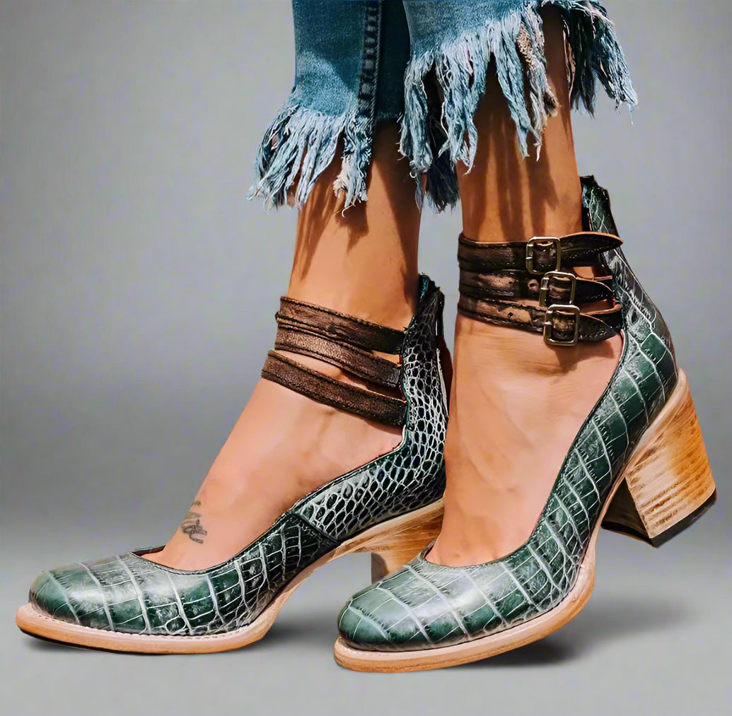 Alwine | Vintage Pumps til elegant komfort