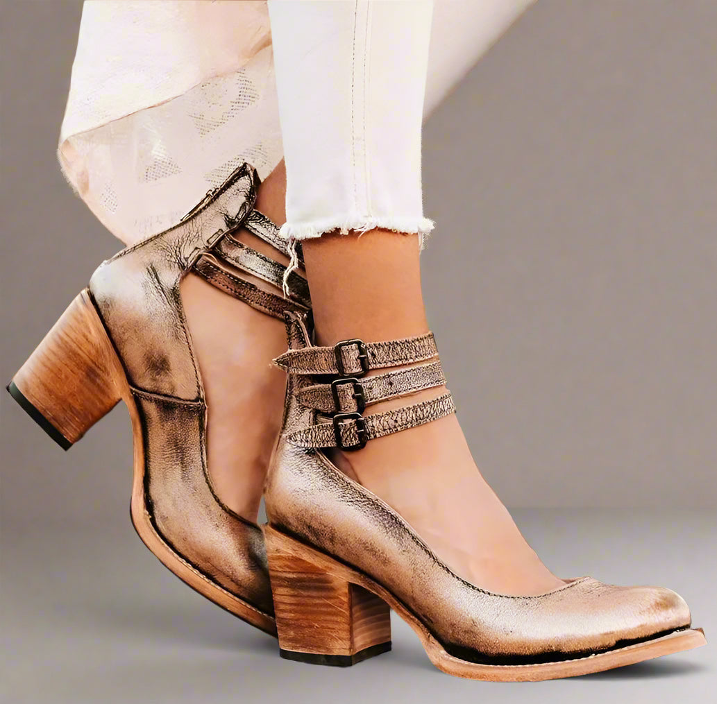 Alwine | Vintage Pumps til elegant komfort