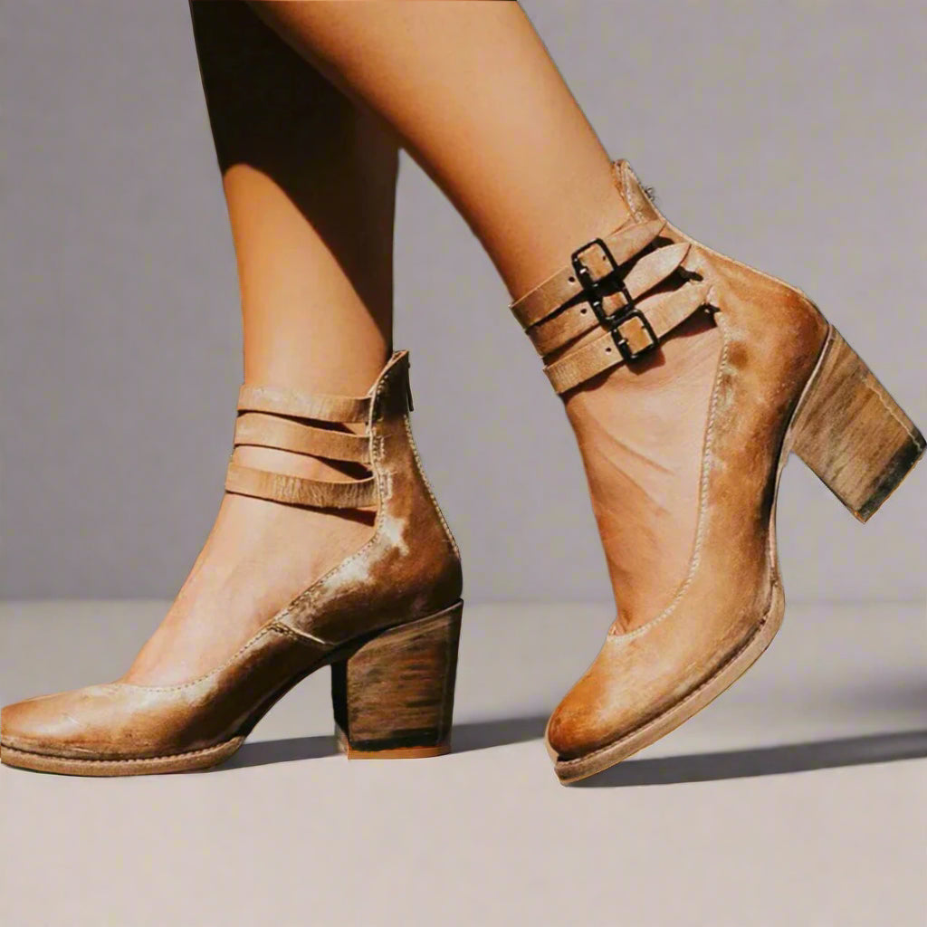 Alwine | Vintage Pumps til elegant komfort