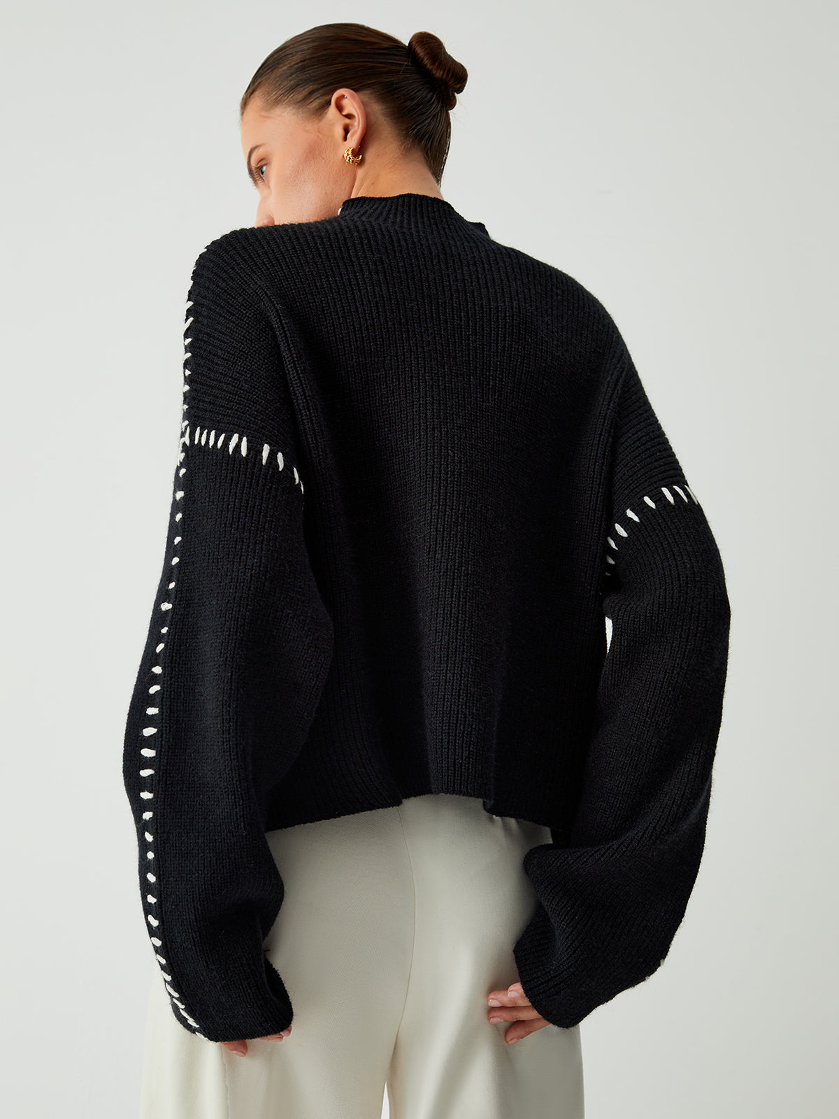 Martyna – Oversized blůza s elegantním límcem