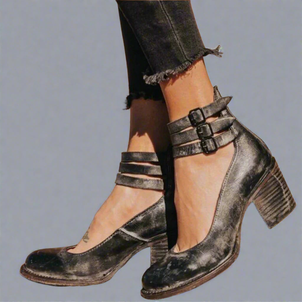Alwine | Vintage Pumps til elegant komfort