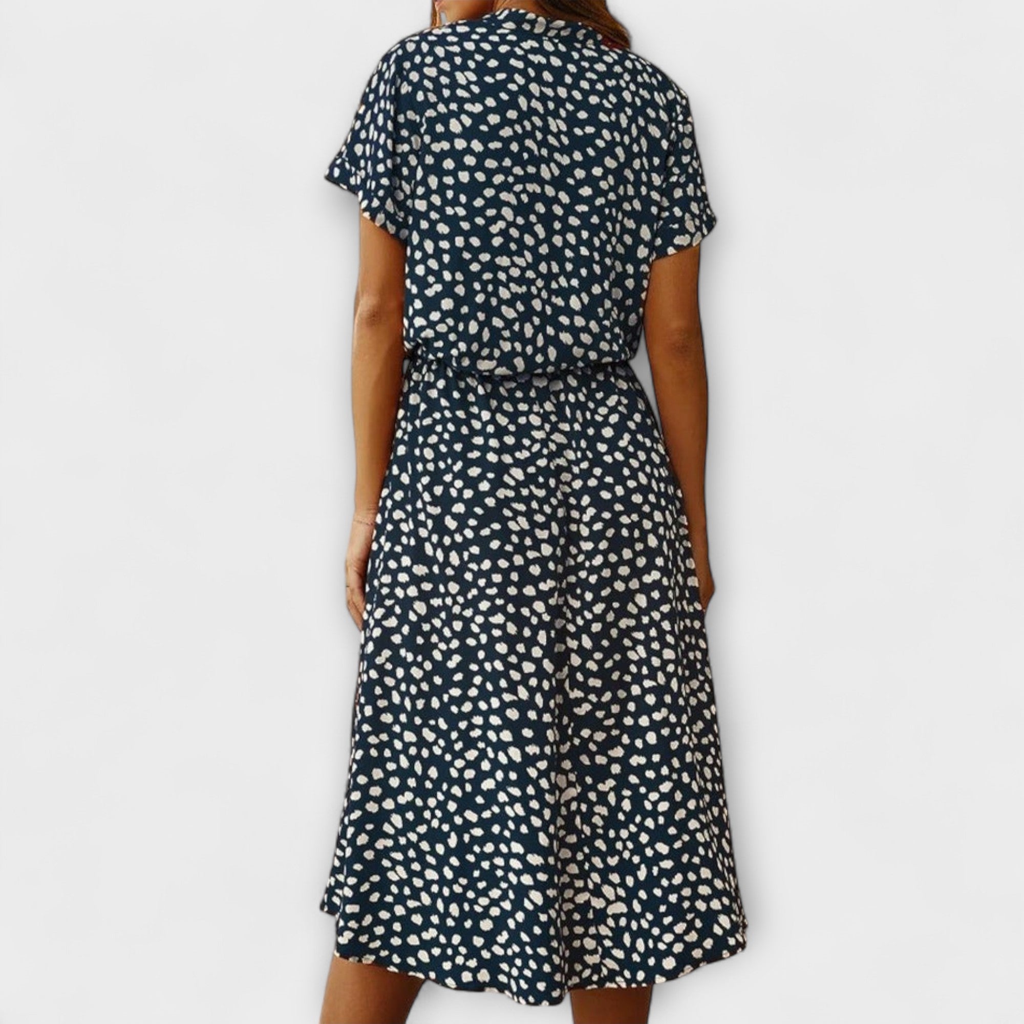 Florine - Midi Kjole med Elegant Pasform