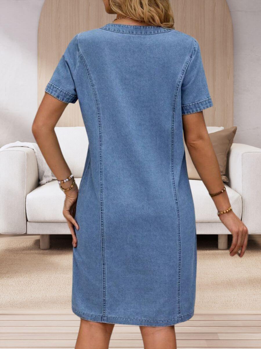 Liv™ | Tidløs Denimkjole – Komfort, Stil & Selvtillid
