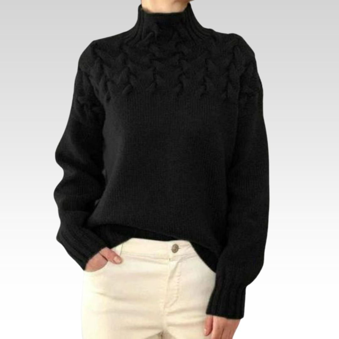 Paulina – Elegantní svetr s vysokým límcem