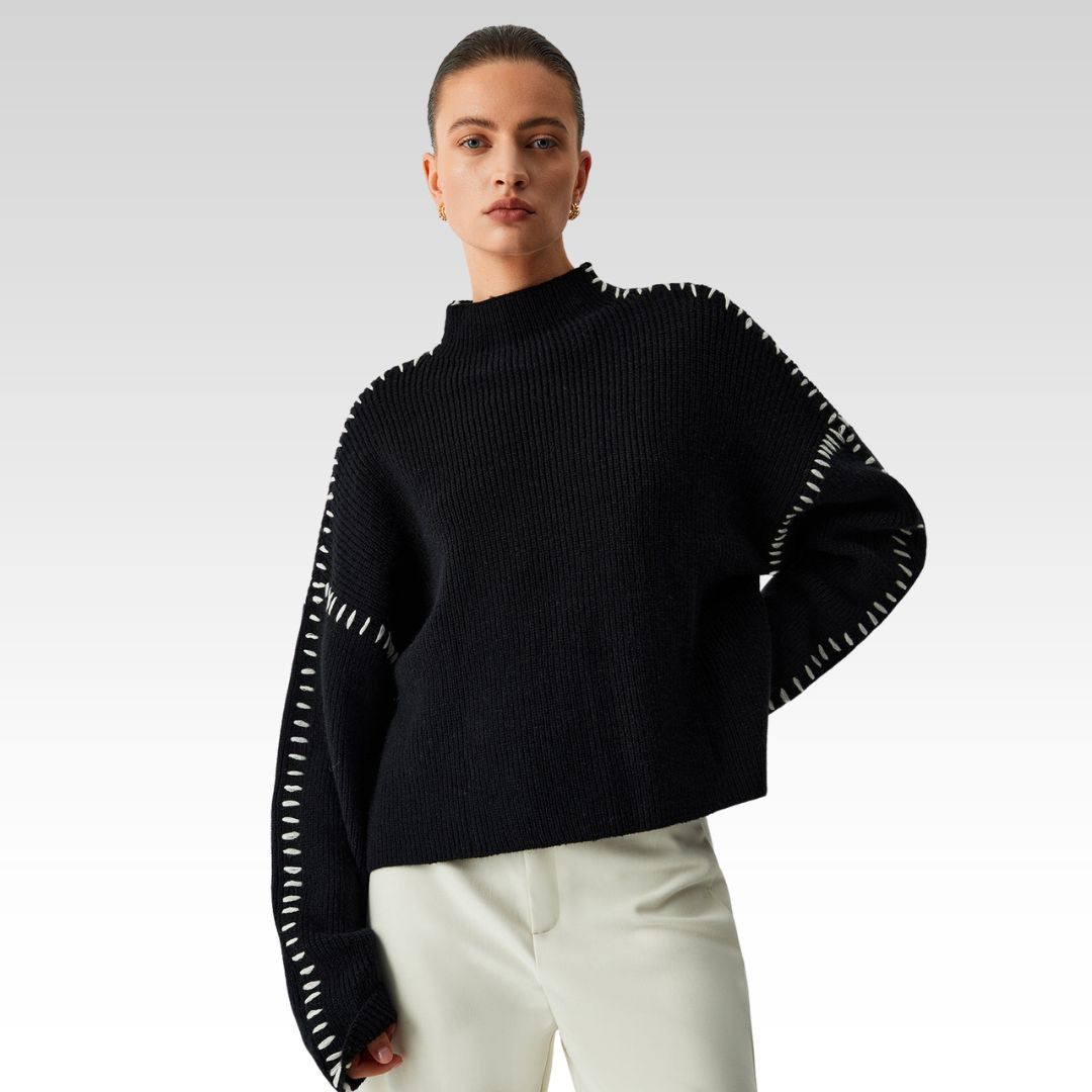Martyna – Oversized blůza s elegantním límcem