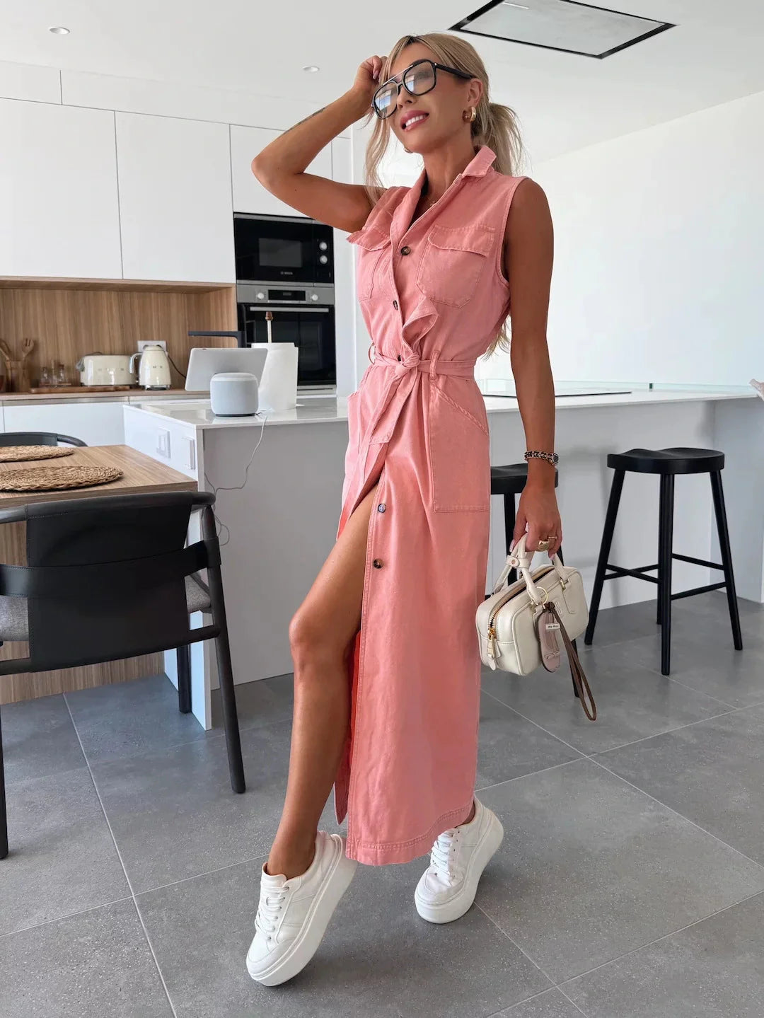Louisa™ – Maxi Denim Kjole