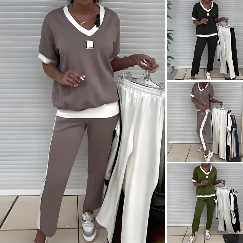 Marcela – Ležérní Elegantní Dvoudílný Set pro Každý Den