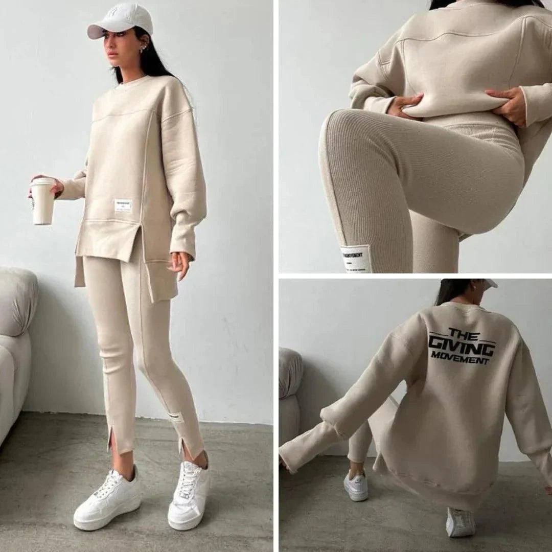 Simona – Dokonalá Oversized Tepláková Souprava pro Maximální Pohodlí