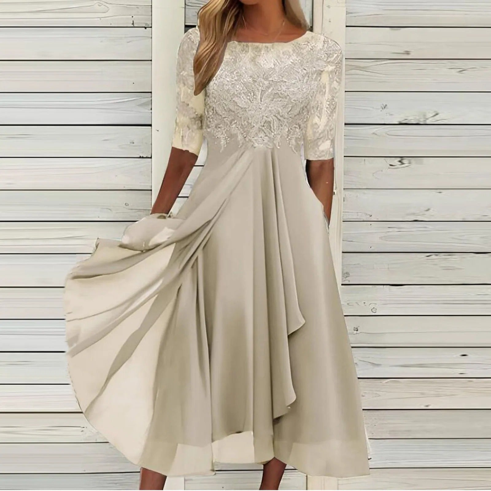 Ellinor | Elegant Kjole med Flatterende Pasform