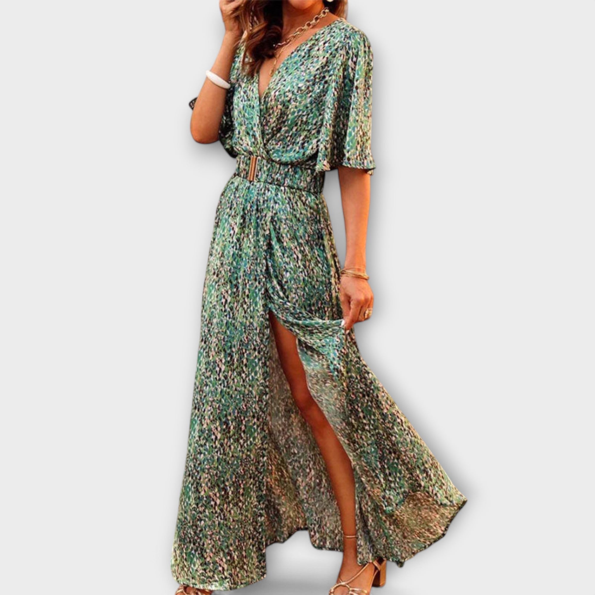 Dorothy - Bohemian V-hals Maxi Kjole