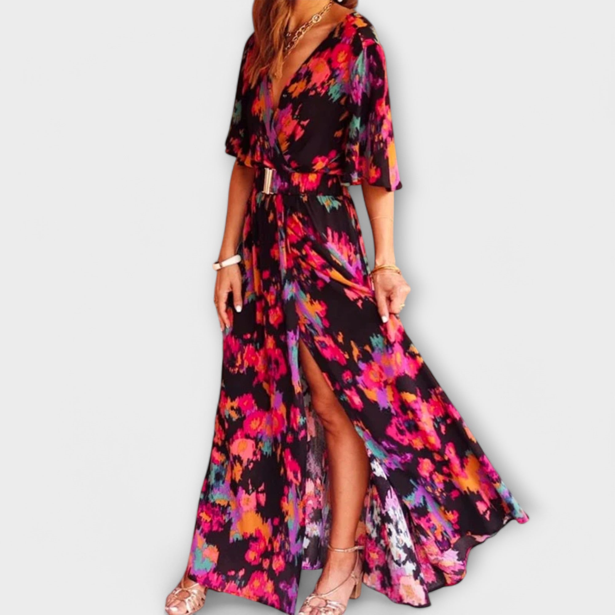 Dorothy - Bohemian V-hals Maxi Kjole