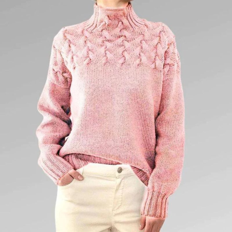 Paulina – Elegantní svetr s vysokým límcem